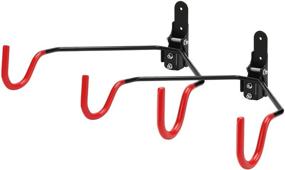 img 4 attached to 🚴 Eapele Bike Wall Mount - Horizontal Bicycle Indoor Storage Hanger Rack for Garage and Apartment - Heavy-Duty Iron Construction - Supports up to 88lbs