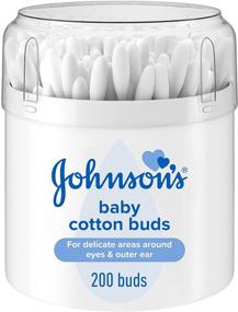 img 4 attached to 👶 Johnson's Baby Cotton Buds - 200 Drum Pack for Gentle cleaning