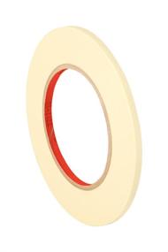 img 4 attached to 🔒 3M 2364 Performance Masking Tape - 0.25 in. x 180 ft. Tan: Reliable Rubber Adhesive, Crepe Paper Backing Painters Tape Roll