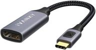 высокоскоростной адаптер usb c к displayport от ivanky - 4k@60гц тип c к dp - совместим с macbook pro 2016, macbook air 2018, imac 2019, dell xps 15, samsung galaxy s20/s10/s9 и другими логотип