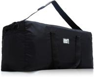 👜 mier 220l black lightweight foldable cargo duffel bag - heavy duty sports gear equipment travel bag - rooftop rack bag for optimal storage logo