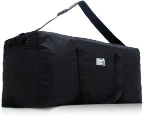 img 4 attached to 👜 MIER 220L Black Lightweight Foldable Cargo Duffel Bag - Heavy Duty Sports Gear Equipment Travel Bag - Rooftop Rack Bag for Optimal Storage