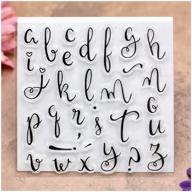 🖌️ kwan crafts clear stamps for card making, decoration, and diy scrapbooking with english alphabet letters logo