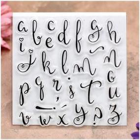 img 1 attached to 🖌️ Kwan Crafts Clear Stamps for Card Making, Decoration, and DIY Scrapbooking with English Alphabet Letters