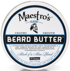 img 1 attached to Maestro's Classic Mark of a Man Beard Butter, 8oz