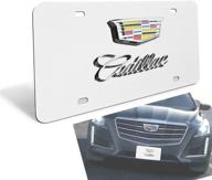 🚗 улучшите стиль вашего cadillac с привлекательной подставкой для номерного знака из 3d нержавеющей стали и номерным знаком для всех моделей! логотип