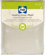 🌿 sealy plush infant/toddler waterproof crib mattress pad - 52” x 28”, promotes healthy growth logo