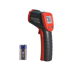 img 4 attached to 🌡️ Infrared Thermometer Non-Contact Digital Laser Pyrometer (-58℉-716℉) with Self Calibration, Adjustable Emissivity, Max Min Temperature Measure for Cooking - Not for Human Use