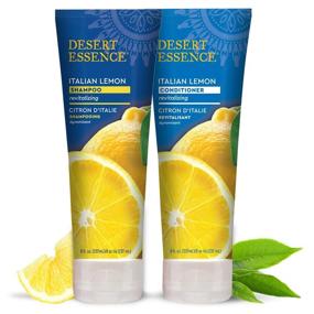 img 2 attached to Italian Lemon Shampoo & Conditioner Bundle - 8 Fl Ounce - Revitalizing Formula with 🍋 Aloe Vera & Vitamin B5 - Boosts Volume, Enhances Shine & Strengthens Hair - Effective Hair Detangler