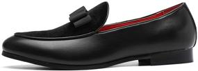 img 1 attached to XIUWU Men's Elegant Oxfords: Classic Loafers & Slip-Ons for the Modern Gentleman