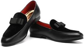 img 2 attached to XIUWU Men's Elegant Oxfords: Classic Loafers & Slip-Ons for the Modern Gentleman