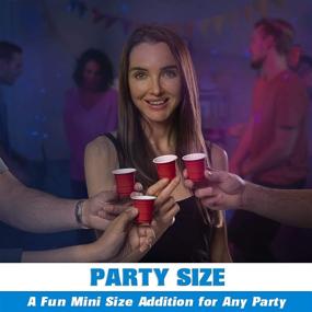 img 2 attached to 🥤 GoPong Plastic Shot Disposable Party Cups: Convenient and Hassle-Free Entertainment Solution
