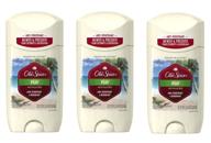 🌴 pack of 3 old spice fiji scent invisible solid men's antiperspirant & deodorant 2.6 ounce logo