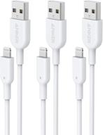 ⚡️ anker powerline ii [3ft mfi certified] iphone кабель зарядки - набор из 3 для iphone se, 11, 11 pro, xs max, xr, x и многое другое логотип