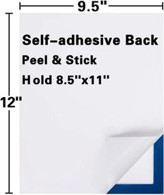 img 3 attached to 📑 Self-Adhesive Sign Holder 8.5x11" for Enhanced SEO