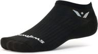 🏃 high-performance swiftwick aspire zero running and cycling socks: moisture-wicking, no-show, men's and women's logo