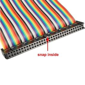 img 1 attached to Uxcell Rainbow Ribbon Cable 2 54Mm Industrial Electrical for Wiring & Connecting