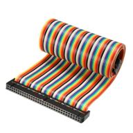 uxcell rainbow ribbon cable 2 54mm industrial electrical for wiring & connecting logo