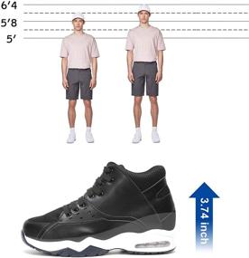 img 1 attached to 🏀 CHAMARIPA Men's Invisible Height-Increasing Basketball Shoes: Athletic Performance with a Hidden Lift