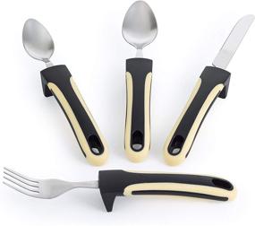 img 4 attached to 🍽️ Enhanced Dexterity: Weighted Utensils for Parkinson's Patients - Adaptive Silverware Solution