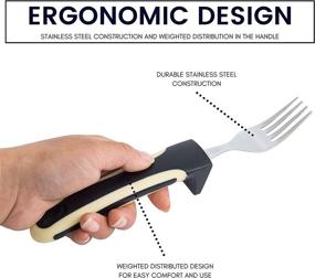 img 2 attached to 🍽️ Enhanced Dexterity: Weighted Utensils for Parkinson's Patients - Adaptive Silverware Solution