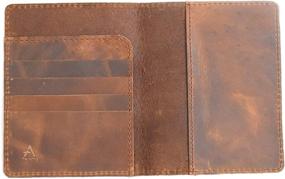 img 4 attached to Passport Genuine Leather Handmade Antiq