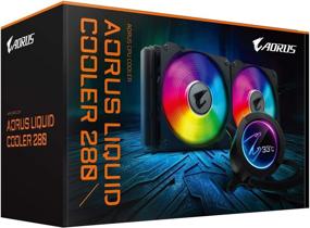 img 3 attached to 🌈 AORUS RGB AIO Liquid Cooler 280mm Radiator, Dual 140mm Windforce PWM Fans, Full Color LCD Display, Advanced RGB Lighting and Control, Intel 115X/2066, AMD AM4, TR4