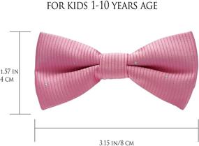 img 3 attached to Belluno Pre Tied Bow Ties Adjustable Children Boys' Accessories