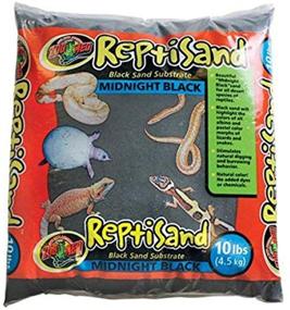 img 2 attached to 🦎 Zoo Med ReptiSand Midnight: Premium Black Sand - 10 lbs - Perfect for Reptile Habitats