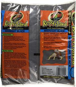 img 1 attached to 🦎 Zoo Med ReptiSand Midnight: Premium Black Sand - 10 lbs - Perfect for Reptile Habitats