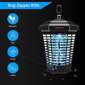 img 2 attached to 🌙 Redhouse Mosquito &amp; Bug Zapper: Waterproof UV Light Indoor &amp; Outdoor Pest Killer – Portable Electric 18W / 4200V for Home, Patio &amp; Backyard
