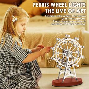 img 3 attached to 🎡 Modern 8W Ferris Wheel Desk Lamp: Creative Handmade LED Touch Control Table Lamp for Living Room, Bedroom, and Christmas Décor