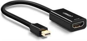 img 4 attached to 💻 UGREEN адаптер Mini DisplayPort to HDMI - Thunderbolt 2.0 4K Mini DP to HDMI кабель для MacBook Pro, MacBook Air, iMac, Surface Book, Thinkpad, Google Pixel, Chromebook - Черный