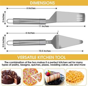 img 2 attached to 🔪 Serrated Stainless Steel Spatula Server