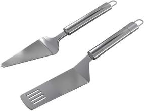 img 4 attached to 🔪 Serrated Stainless Steel Spatula Server