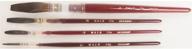 mack brush 179-8 #8 brown pencil quill with plain wood handle for mack sign: premium quality art supply logo