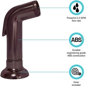 img 2 attached to 🚿 Upgrade your RV's Faucet with the Dura Faucet DF-RK810-VB Venetian Bronze Side Sprayer and Hose Replacement Kit