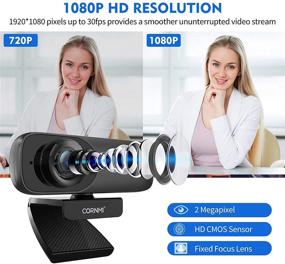 img 3 attached to 💻 1080P Webcam with Dual Microphone for Desktop, Full HD Streaming Computer Web Camera with Privacy Cover and Tripod [USB Plug and Play] for PC, Chromebook, Laptop, TV, Zoom, Skype, YouTube, Facebook