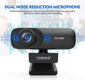 img 2 attached to 💻 1080P Webcam with Dual Microphone for Desktop, Full HD Streaming Computer Web Camera with Privacy Cover and Tripod [USB Plug and Play] for PC, Chromebook, Laptop, TV, Zoom, Skype, YouTube, Facebook