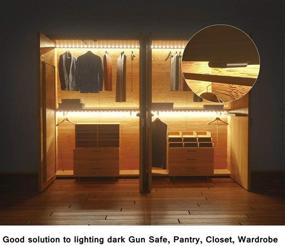 img 3 attached to 🔦 Enhance Your Space with SENSKY Cabinet Lighting Kit: Flexibile LED Strip Lights + Sensor Switch for Gun Safe, Closet, Pantry, Wardrobe Lighting (6M)