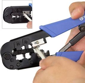 img 1 attached to 🔧 TRENDnet Crimping Tool - Multi-Functional Ethernet and Telephone Cable Tool