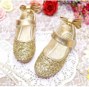 img 2 attached to 👠 YING LAN Mary Jane Bowknot Slip-on Ballerina Flat Dress Princess Shoes - Perfect for Girls