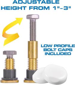 img 3 attached to NEXT BY DANCO All-in-One Toilet Installation Kit: Perfect Seal Wax Ring, Zero Cut Bolts, and Reliable Toilet Repair - Wax-Free Solution for Mounting Toilet Bolts (10879X) in Blue