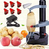 🥔 chaomic electric potato peeler multifunction apple peeler - fast and efficient kitchen peeling machine with 1 charger and 5 replacement blades logo