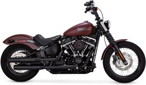 img 2 attached to 🏍️ Vance & Hines 2018-Новые Slip-ons Black Eliminator 300 для Softail Street Bob, Low Rider, Softail Slim, Fat Boy и Breakout