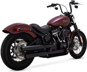 img 4 attached to 🏍️ Vance & Hines 2018-Новые Slip-ons Black Eliminator 300 для Softail Street Bob, Low Rider, Softail Slim, Fat Boy и Breakout