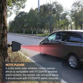 img 2 attached to 🏡 HTZSAFE сигнализация для дорожного подъезда: погодозащищенный солнечный беспроводной датчик движения для увеличения дальности до 1/4 мили (Датчик со крышкой)