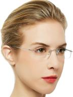 👓 occi chiari reading glasses: stylish titanium rimmed frames for women and men - lightweight and available in various strengths logo