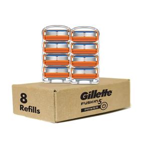 img 4 attached to 🪒 Gillette Fusion5 Power Men's Razor Blade Refills, 8-Pack, Enhanced Lubrastrip for a Superior Shaving Experience