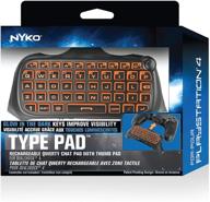 🎮 enhance your playstation 4 gaming experience with nyko type pad - built-in rechargeable battery, speaker, full qwerty keyboard & .com shortcut логотип